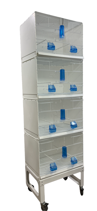 Breeding set Aves 4 cages and stand