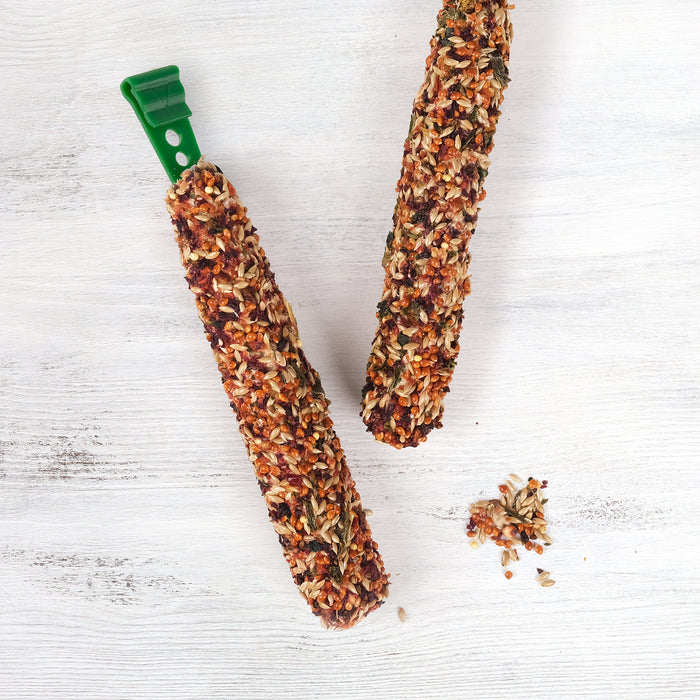 Parrot Treat Sticks - Living World Sticks - Veggie Patch - 2 pieces - 90 g (3.2 oz)