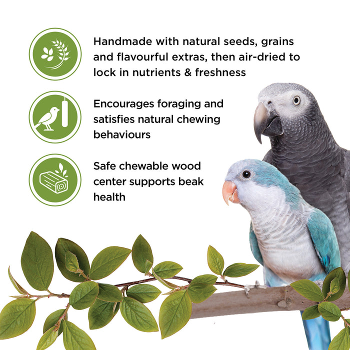 Parrot Treat Sticks - Living World Sticks - Veggie Patch - 2 pieces - 90 g (3.2 oz)