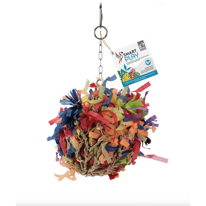HARI SMART.PLAY Enrichment Parrot Toy - Super Shredding Ball