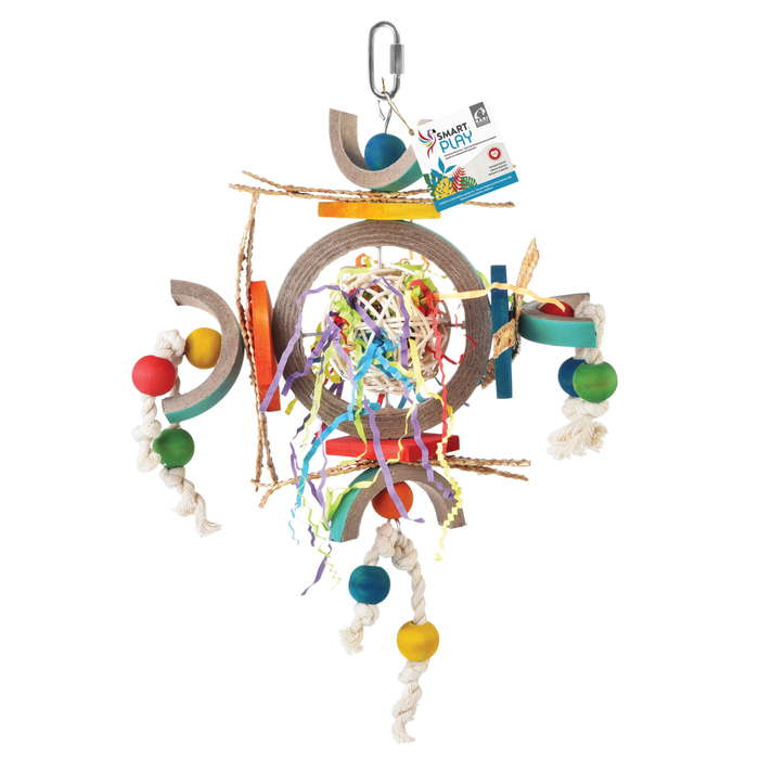 HARI SMART.PLAY Enrichment Parrot Toy - Space Station - Small