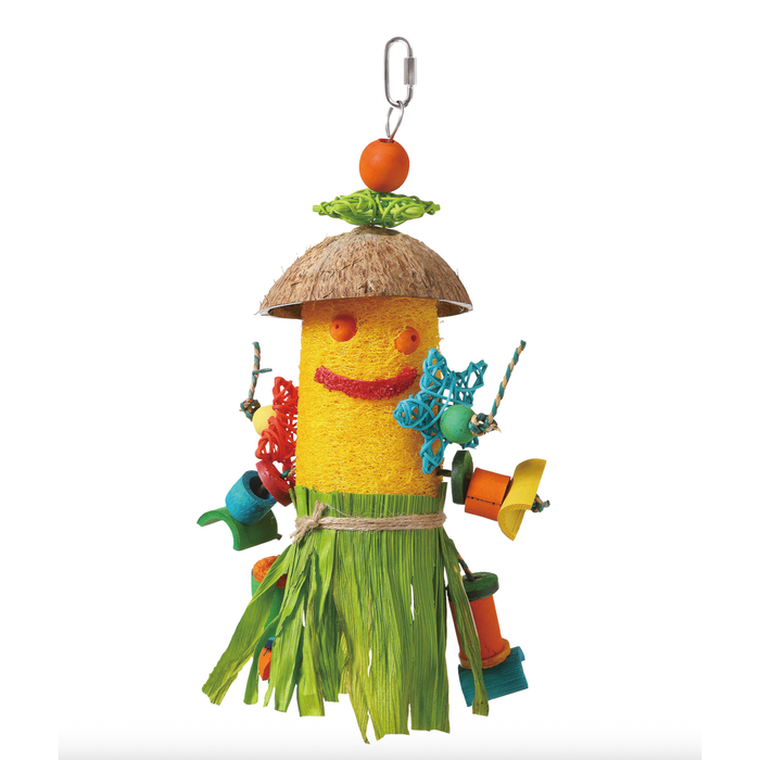 HARI SMART.PLAY Enrichment Parrot Toy - Loofah Man