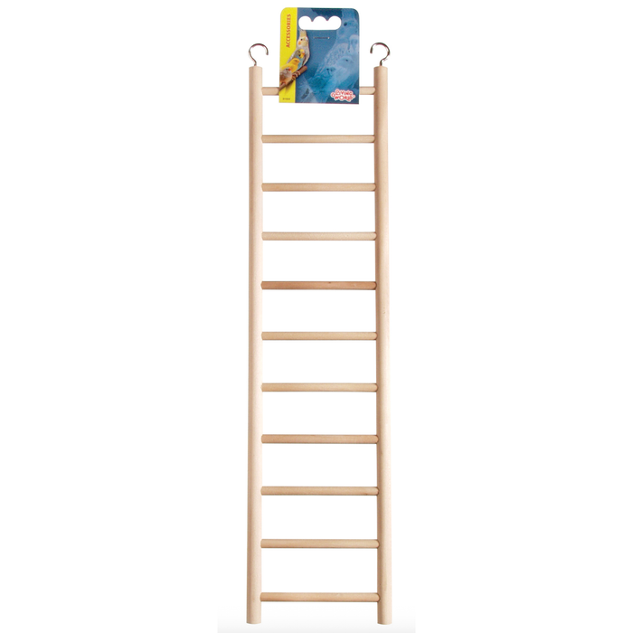 Living World Wooden Bird Ladder - 11 Steps - 43 cm (17 in) Long