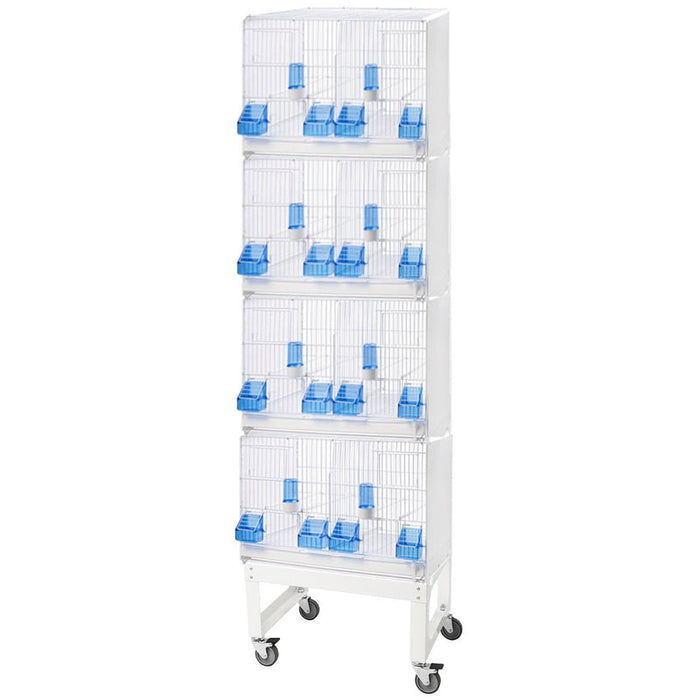 Breeding set of 4cages with stand