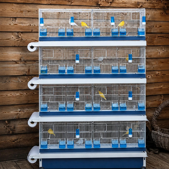 Italgabbie ART.91 Breeding Cage Set – 4 Cages with Rolling Stand