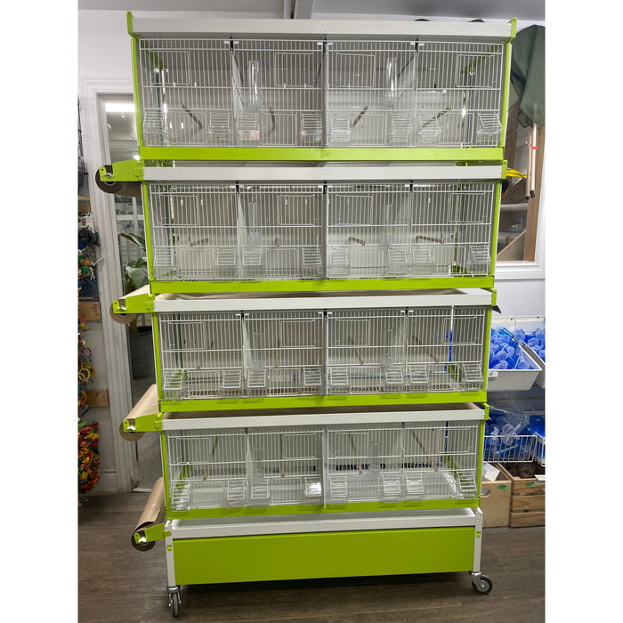 Italgabie Breeding Set/4 cages+Stand  WITH PAPER SYSTEM