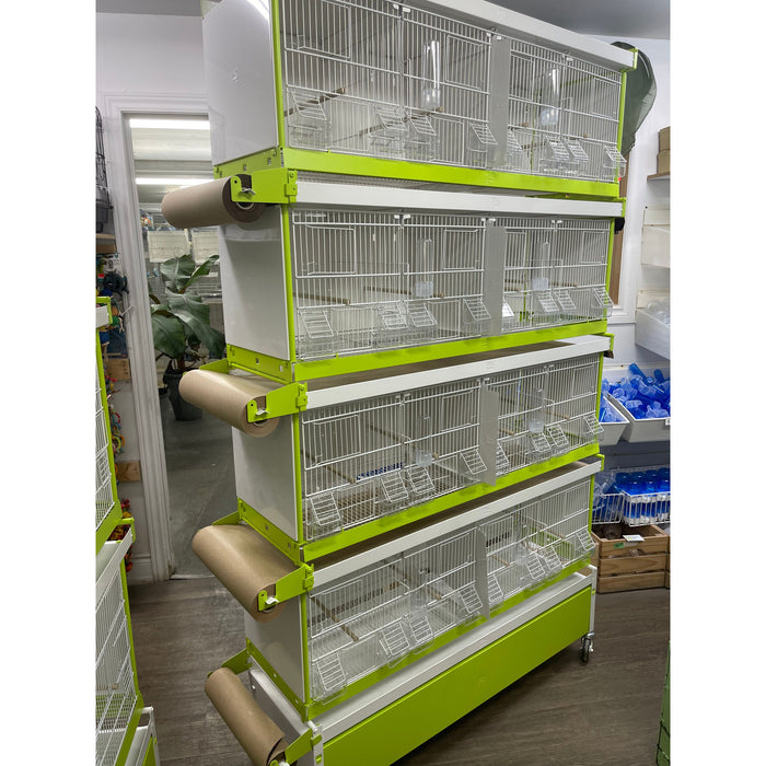 Italgabie Breeding Set/4 cages+Stand  WITH PAPER SYSTEM