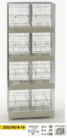 Small set of cages with divider (set of4)