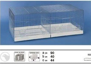 Long Breeding Cage with Divider