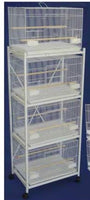 Stacked Cages and Stand (Set of 4)