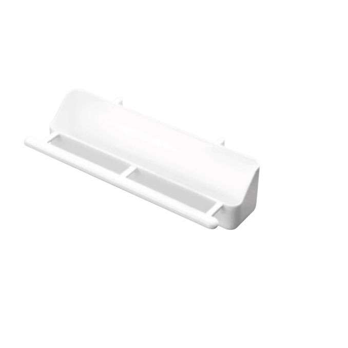 Plastic feeder with perch